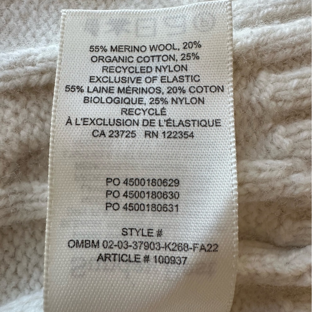 Aritzia Sunday Best Peggy Cropped Cable-knit Sweater.  Size Medium - Picture 9 of 10
